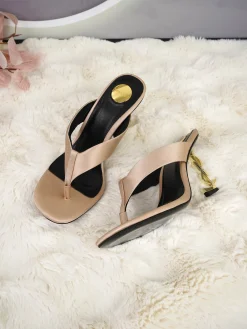 SAINT LAURENT Mules Silk & Leather EU35-44 B65202608031977
