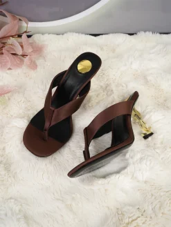 SAINT LAURENT Mules Silk Leather EU35-44 B65202608031979