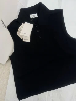 SAINT LAURENT Polos Knit Fabric S-M-L B55202608042675