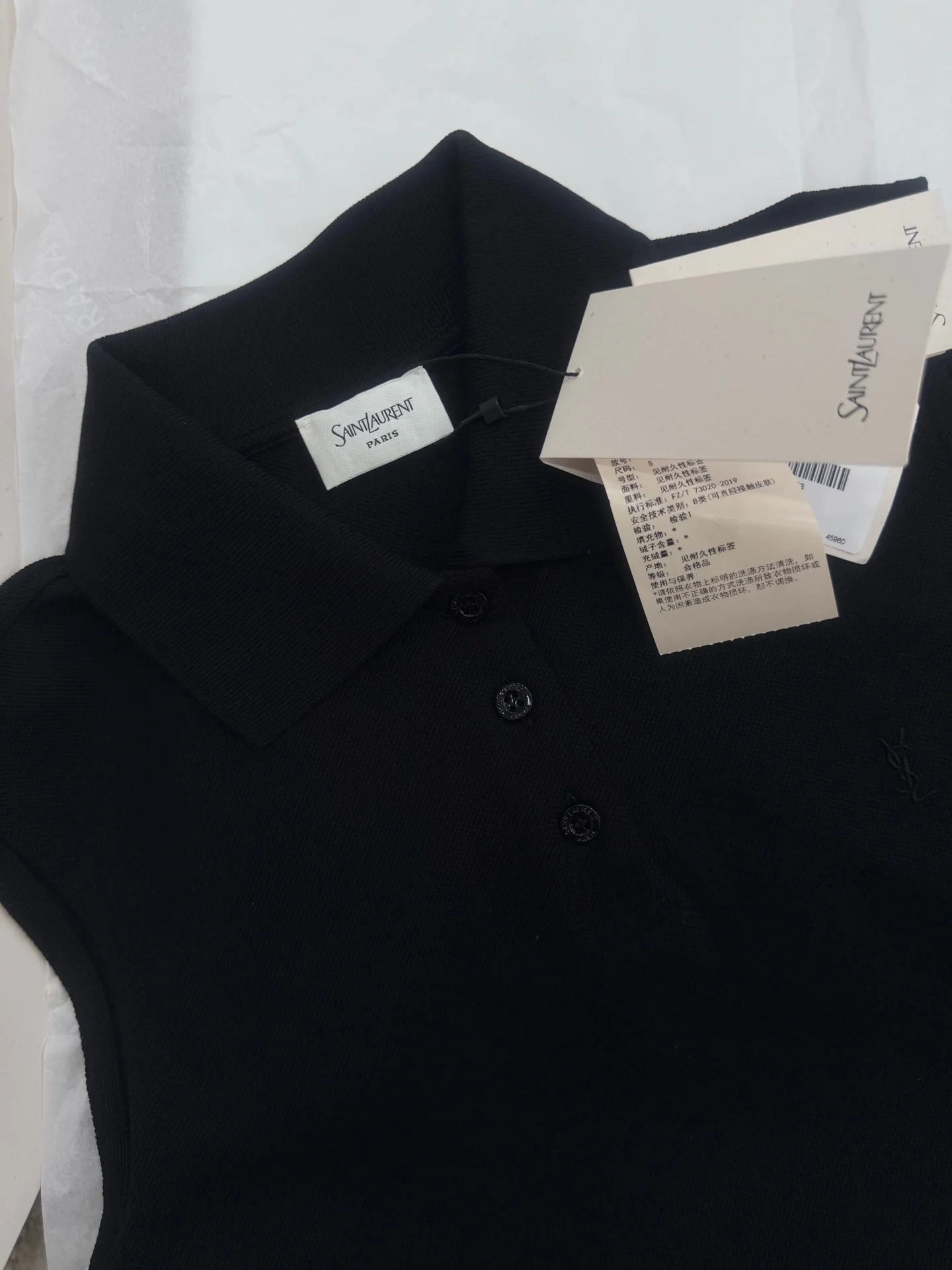 SAINT LAURENT Polos Knit Fabric S-M-L B55202608042675 - Image 2