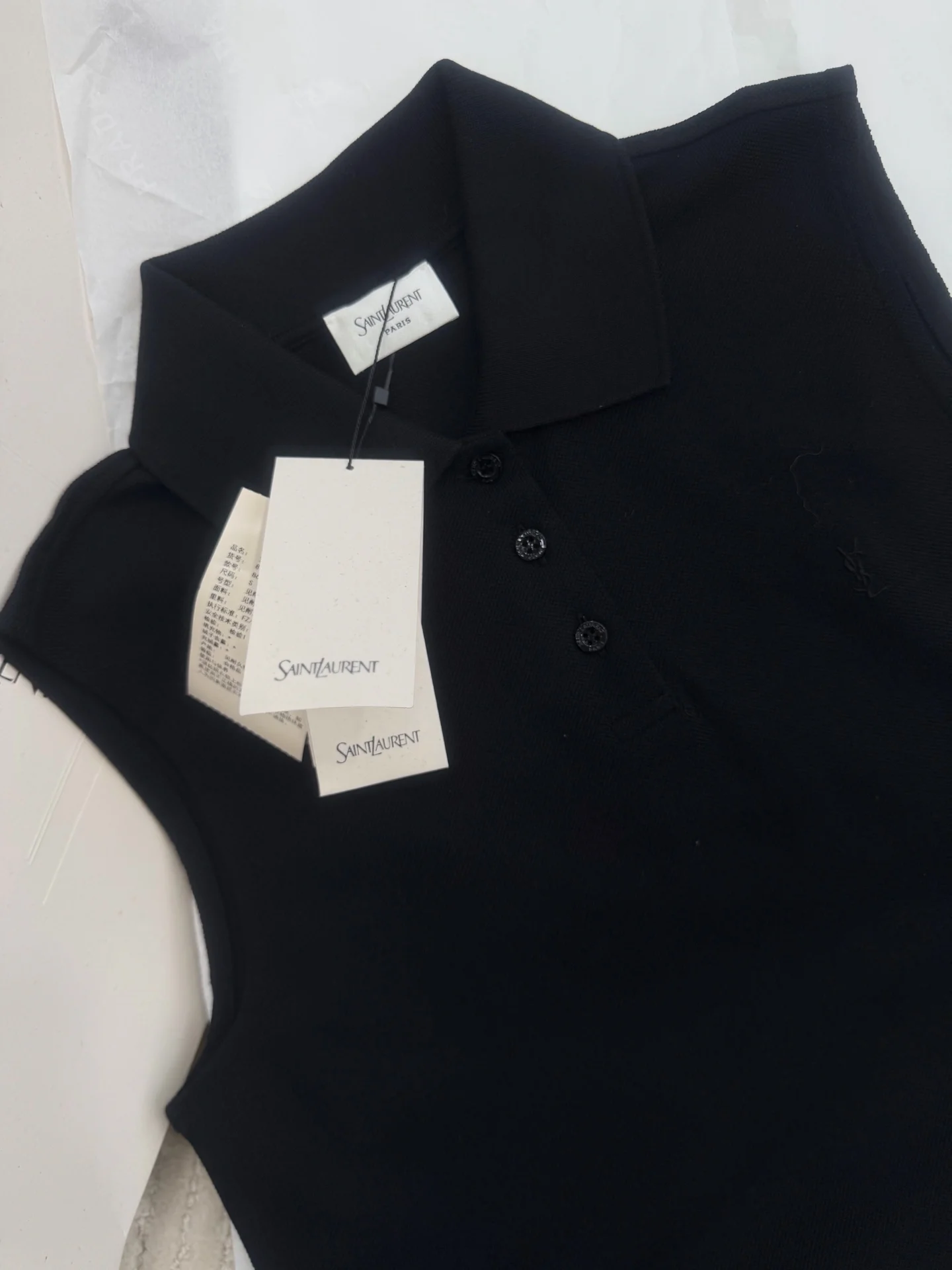 SAINT LAURENT Polos Knit Fabric S-M-L B55202608042675 - Image 5
