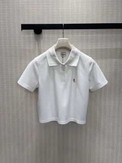 SAINT LAURENT Polos Pique Cotton S-L A95202608042187