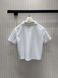 Alternative view of SAINT LAURENT Polos Pique Cotton S-L A95202608042187