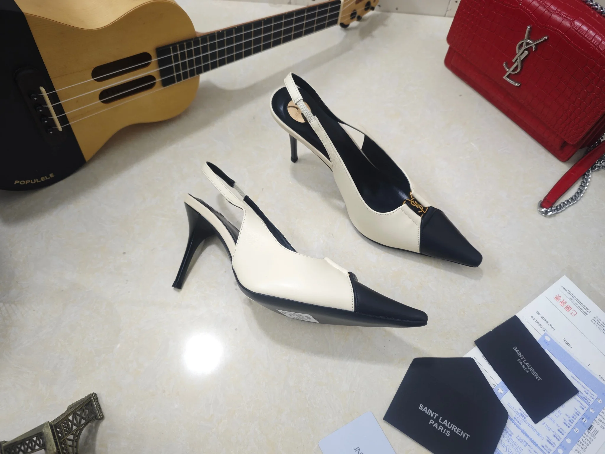 SAINT LAURENT Pumps Calf Leather EU35-41 B50202608030066 - Image 3