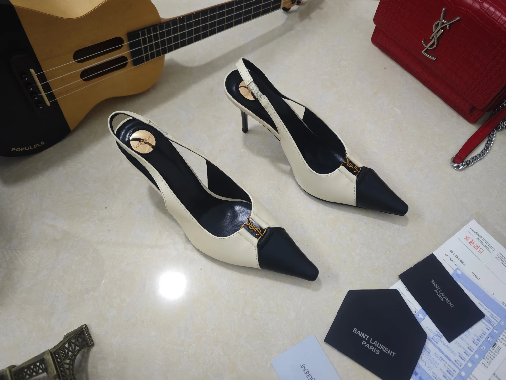 SAINT LAURENT Pumps Calf Leather EU35-41 B50202608030066 - Image 8