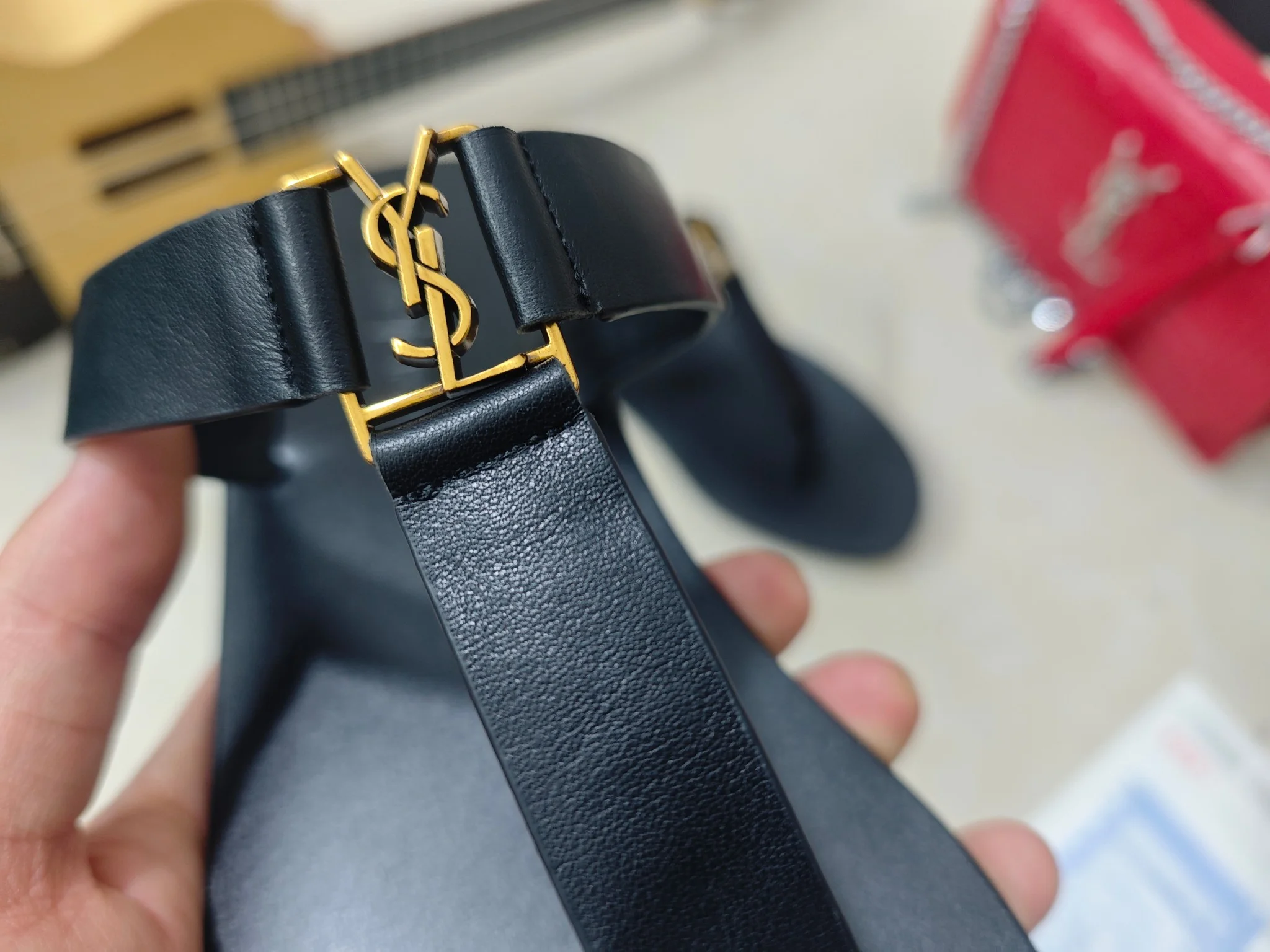 SAINT LAURENT Sandals Calf Leather EU34-41 B40202608030075