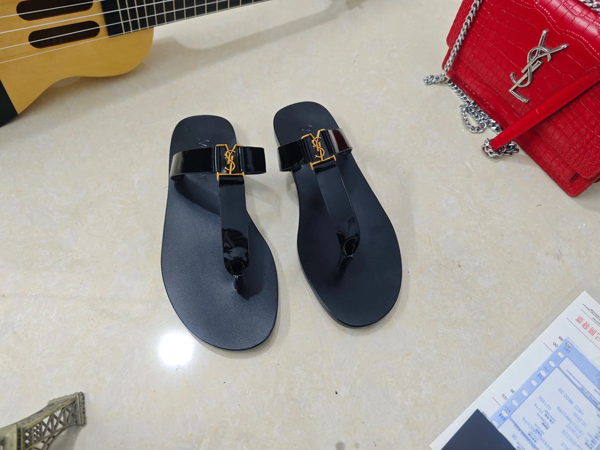 SAINT LAURENT Sandals Calf Leather EU34-41 B40202608030075 - Image 2