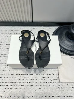 SAINT LAURENT Sandals Calfskin & Silk EU35-42 B90202608030314