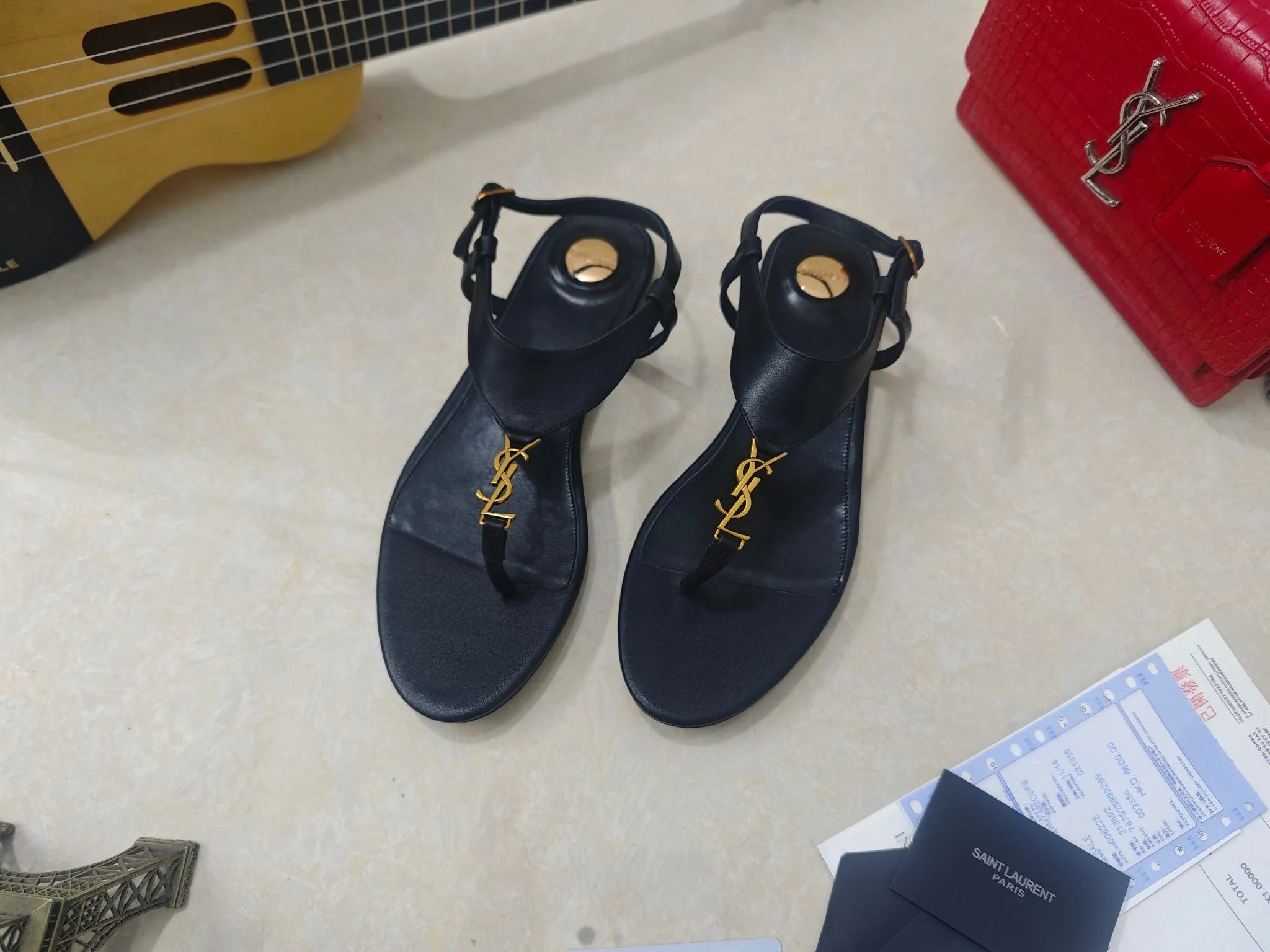 SAINT LAURENT Sandals Patent Leather EU34-41 B40202608030079