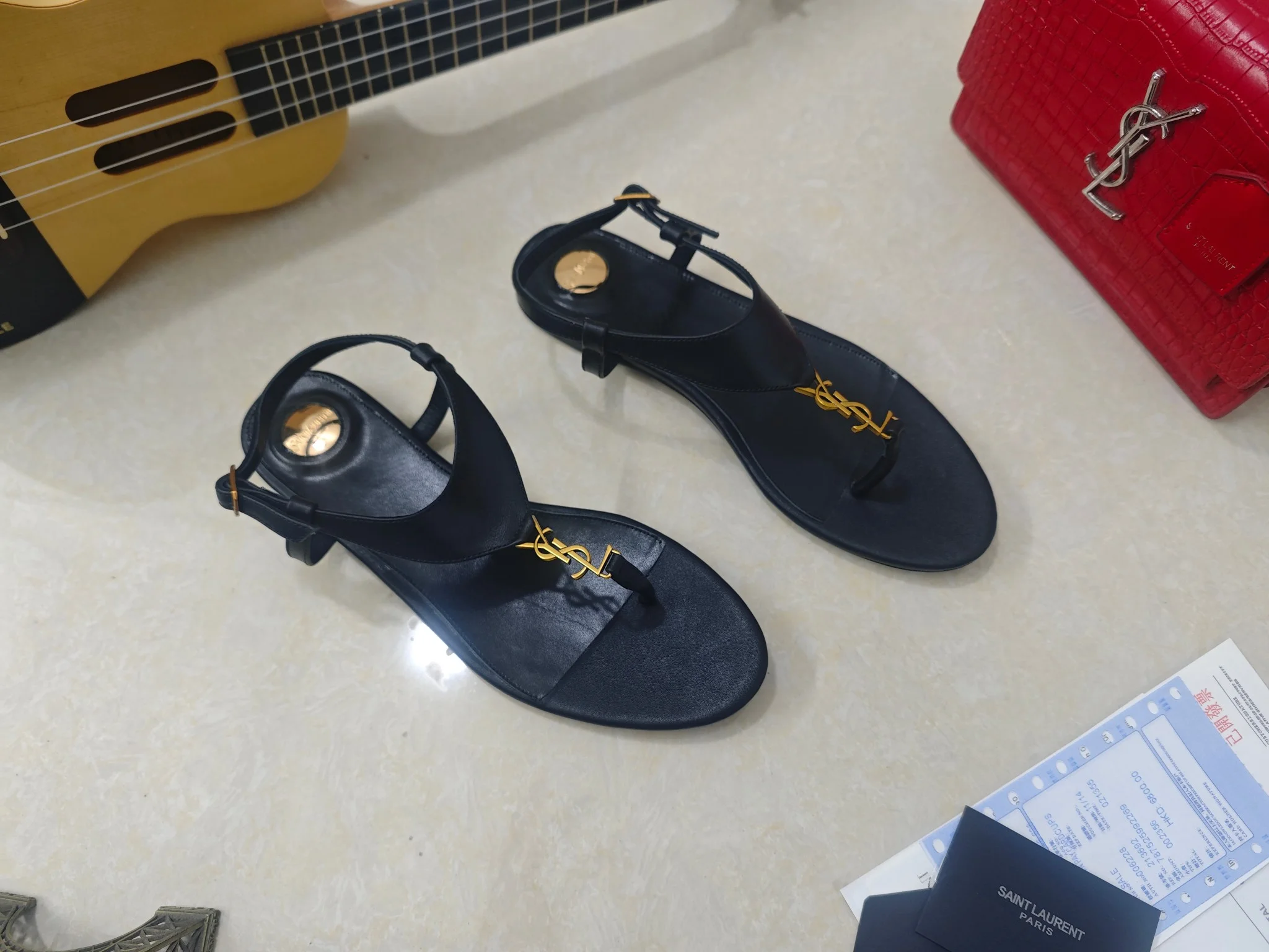 SAINT LAURENT Sandals Patent Leather EU34-41 B40202608030079 - Image 2