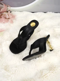 SAINT LAURENT Sandals Silk & Leather EU35-44 B65202608031972