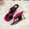 SAINT LAURENT Sandals Silk Leather EU35-44 B65202608031978