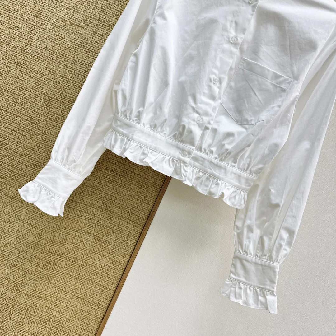 SAINT LAURENT Shirts Cotton Poplin S M L B45202608041061 - Image 5
