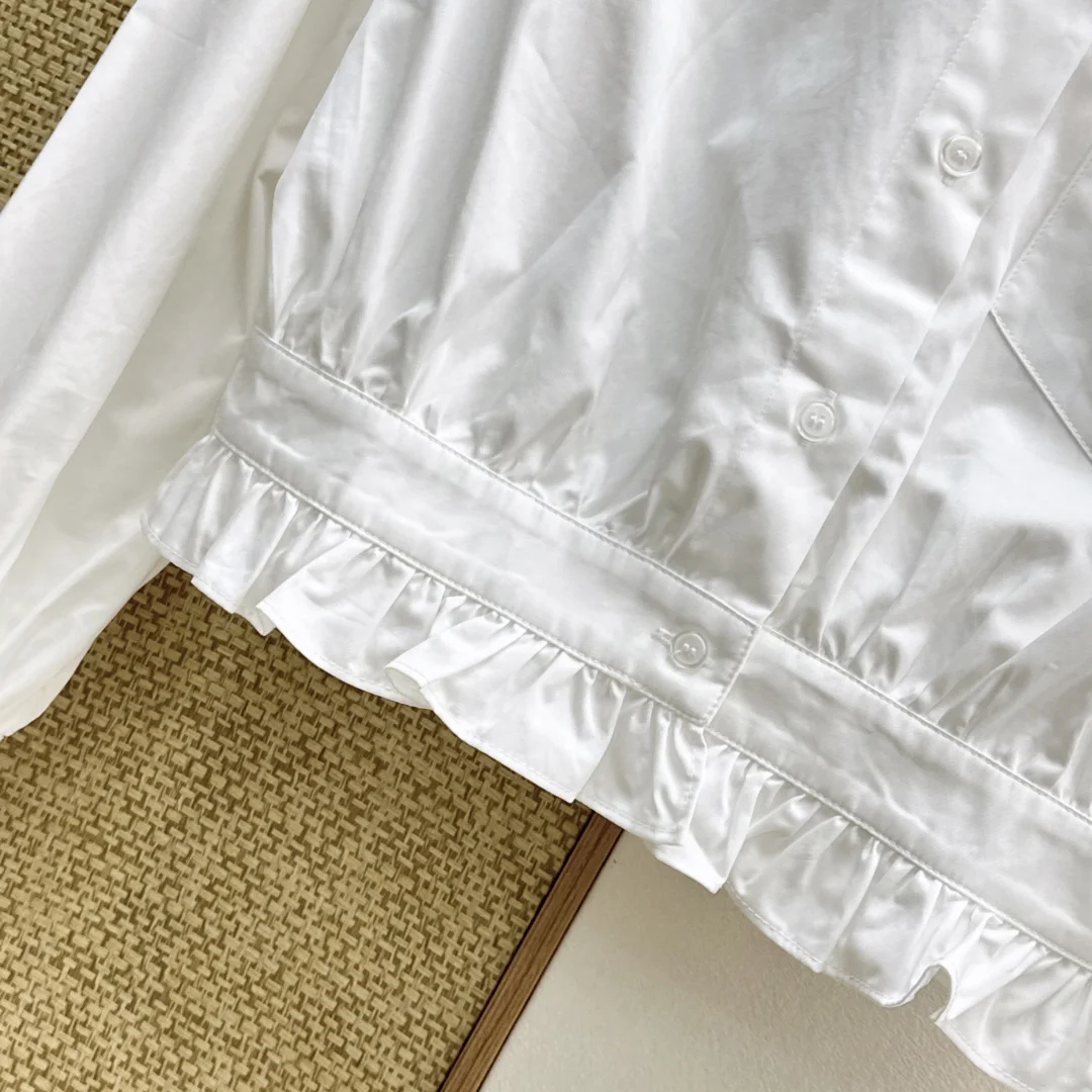 SAINT LAURENT Shirts Cotton Poplin S M L B45202608041061 - Image 7