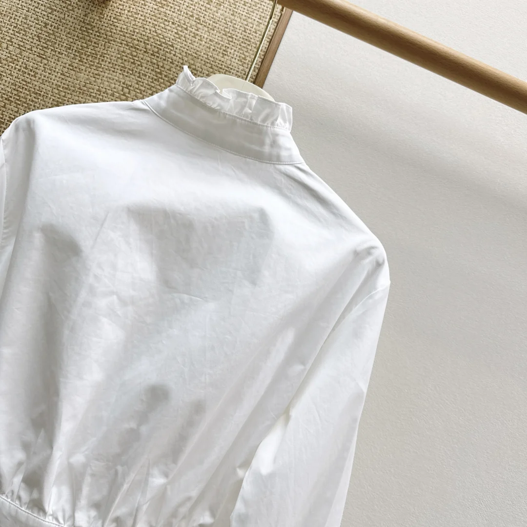 SAINT LAURENT Shirts Cotton Poplin S M L B45202608041061 - Image 9
