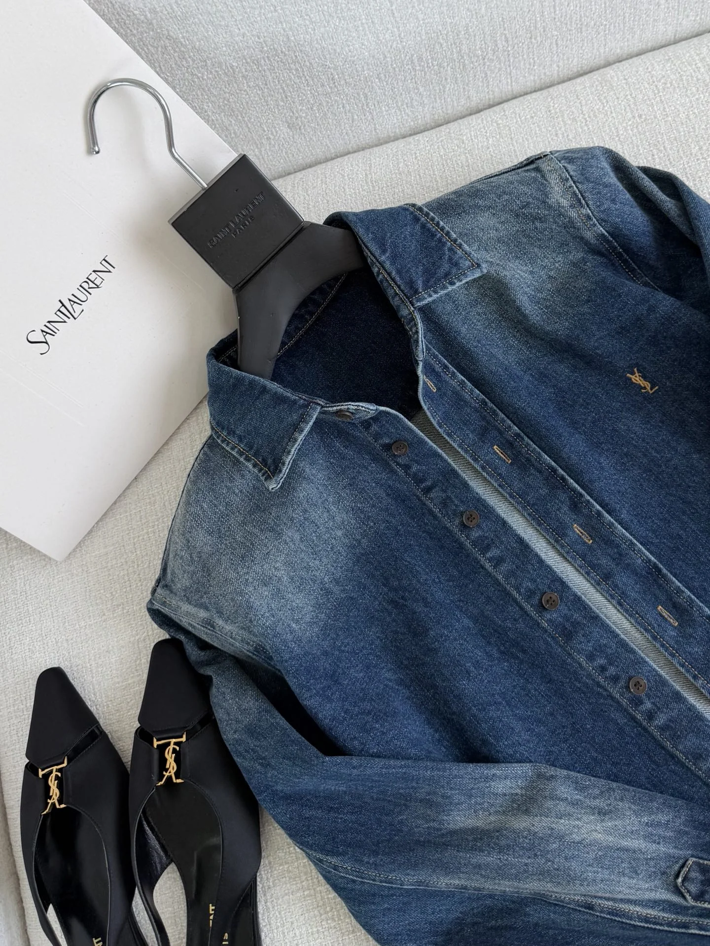 SAINT LAURENT Shirts Denim S-L C05202608041174 - Image 2