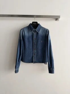 SAINT LAURENT Shirts Denim S M L B75202608040529
