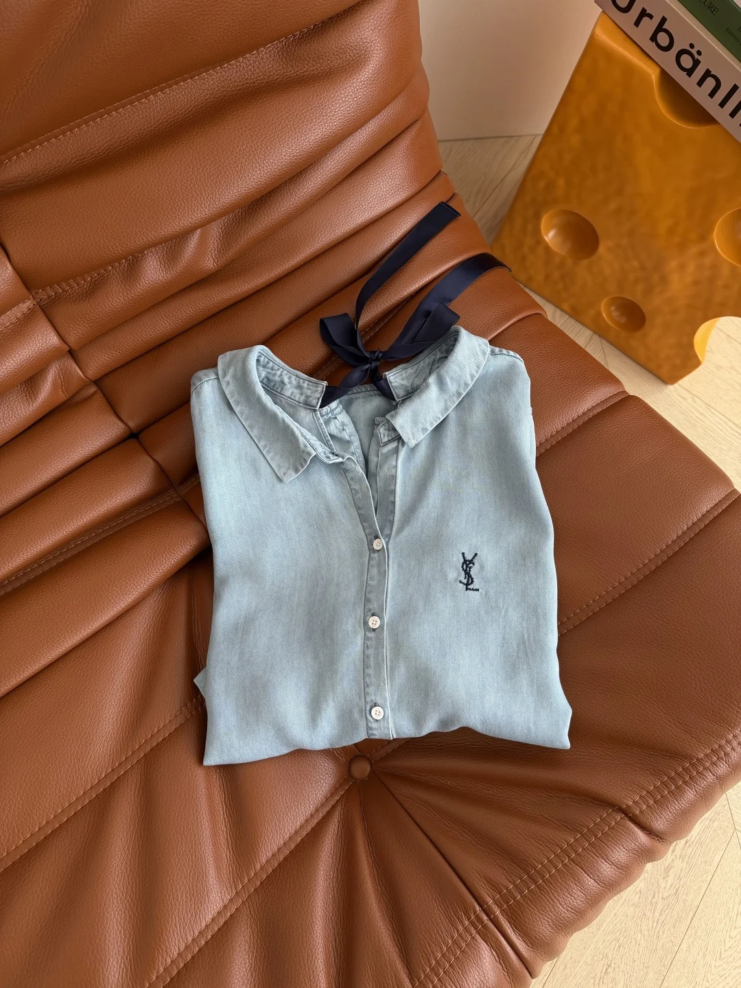 SAINT LAURENT Shirts Tencel Denim S-L B25202608040176 - Image 6