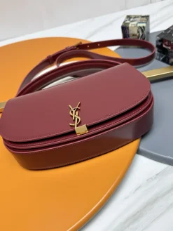 Alternative view of SAINT LAURENT Shoulder Bags Box Calf Leather (Burgundy-Gold) 24X15X5CM E80202608082195