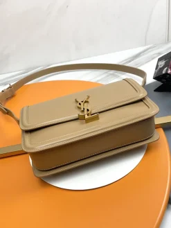 Alternative view of SAINT LAURENT Shoulder Bags Box Calfskin (Beige-Gold) 23X16X6CM F30202608082562