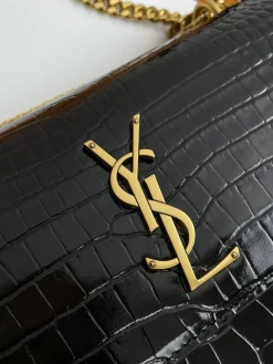 Alternative view of SAINT LAURENT Shoulder Bags Calf Leather (Black-Gold) 22X8X16 E30202608082462