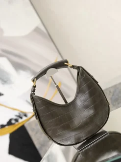 Alternative view of SAINT LAURENT Shoulder Bags Calf Leather (Green-Gold) 20-27X15-22X3 E30202608081484
