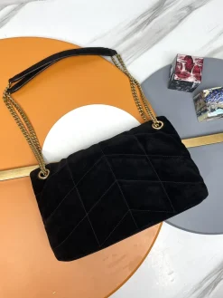 Alternative view of SAINT LAURENT Shoulder Bags Calfskin Leather (Black-Gold) 29X17X11CM E30202608082110