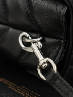 Alternative view of SAINT LAURENT Shoulder Bags Calfskin Leather (Black-Silver) 20X14X7CM D00202608080863