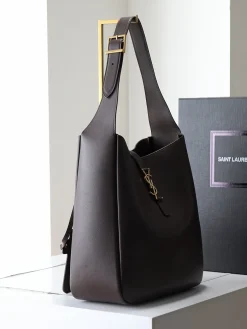 Alternative view of SAINT LAURENT Shoulder Bags Calfskin Leather (Brown-Gold) 30X31X13CM G10202608081207