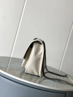 Alternative view of SAINT LAURENT Shoulder Bags Calfskin Leather (White-Silver) 28X20X9CM E70202608082172