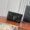 SAINT LAURENT Shoulder Bags Caviar Leather (Black-Silver) 21X13X6CM D60202608080246