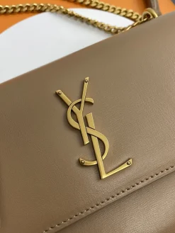 Alternative view of SAINT LAURENT Shoulder Bags Caviar Leather (Brown-Gold) 22X8X16 E30202608082453