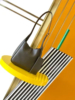 Alternative view of SAINT LAURENT Shoulder Bags Caviar Leather (Green-Gold) 15X16X7CM D90202608080321