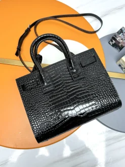 Alternative view of SAINT LAURENT Shoulder Bags Embossed Leather (Black) 26X21X13CM F30202608082621