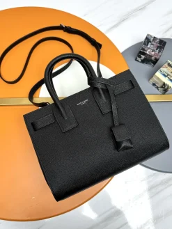 SAINT LAURENT Shoulder Bags Grained Leather (Black) 26X21X13CM F30202608082624