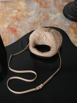 Alternative view of SAINT LAURENT Shoulder Bags Lamb Leather (Beige-Gold) 19X12X5CM D60202608080763