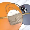 SAINT LAURENT Shoulder Bags Lamb Leather (Beige-Gold) 20X14X5CM D70202608082298