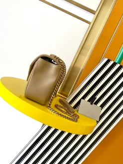 Alternative view of SAINT LAURENT Shoulder Bags Lamb Leather (Beige-Gold) 24X14X7CM F00202608080457