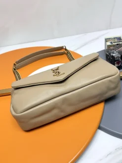 Alternative view of SAINT LAURENT Shoulder Bags Lamb Leather (Beige-Gold) 26X14X7CM E30202608082215