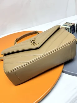 Alternative view of SAINT LAURENT Shoulder Bags Lamb Leather (Beige-Gold) 29X17X8CM F00202608082613
