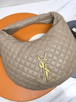 Alternative view of SAINT LAURENT Shoulder Bags Lamb Leather (Beige-Gold) 47X35X15 F50202608082404