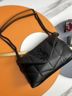 SAINT LAURENT Shoulder Bags Lamb Leather (Black) 29X17X11CM E30202608082508