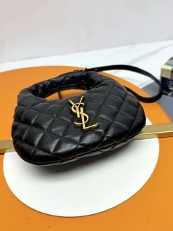 Alternative view of SAINT LAURENT Shoulder Bags Lamb Leather (Black-Gold) 19X12X5CM D80202608080228