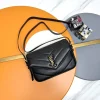 SAINT LAURENT Shoulder Bags Lamb Leather (Black-Gold) 20X14X5CM D70202608082299