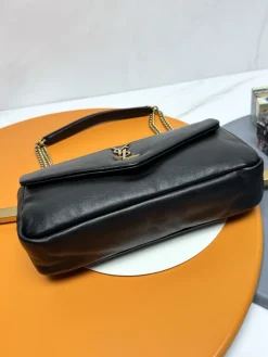 Alternative view of SAINT LAURENT Shoulder Bags Lamb Leather (Black-Gold) 26X14X7CM E30202608082217