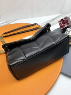 Alternative view of SAINT LAURENT Shoulder Bags Lamb Leather (Black-Gold) 29X17X11CM E30202608082507