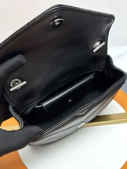 Alternative view of SAINT LAURENT Shoulder Bags Lamb Leather (Black-Silver) 20X12X6CM E10202608082604