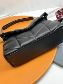 Alternative view of SAINT LAURENT Shoulder Bags Lamb Leather (Black-Silver) 29X17X11CM E30202608082506