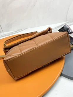 Alternative view of SAINT LAURENT Shoulder Bags Lamb Leather (Brown-Gold) 29X17X11CM E30202608082502