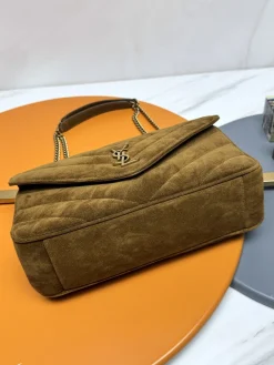 Alternative view of SAINT LAURENT Shoulder Bags Lamb Leather (Brown-Gold) 29X17X8CM F00202608082600